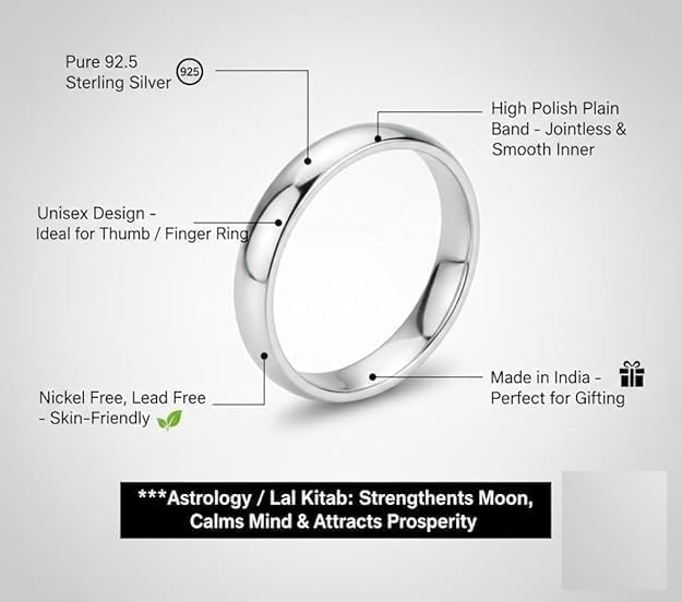 Stainless-Steel Plain Classic Round Band Ring for Daily Wear Minimalist Finger Ring for Unisex Men &