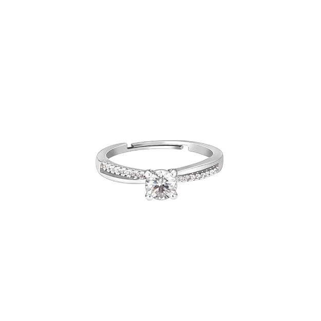 GIVA 925 Silver Layered Ring Rose Gold 18k Gold Plated Rings | Stacking Ring | Statement Ring | Gifts  & Girls