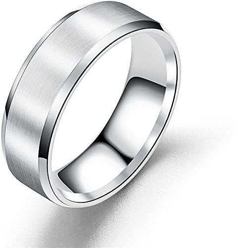 Lila Stainless Steel Titanium Matte Finish Ring Wedding Band Ring for Men  Boys Girl