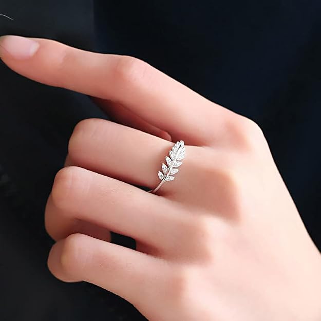 Fashion Frill Delicate Hug Silver Ring For  I AM Enough Love Adjustable Finger Rings For  Girls Love Gifts 's Jewellery Rings Combo