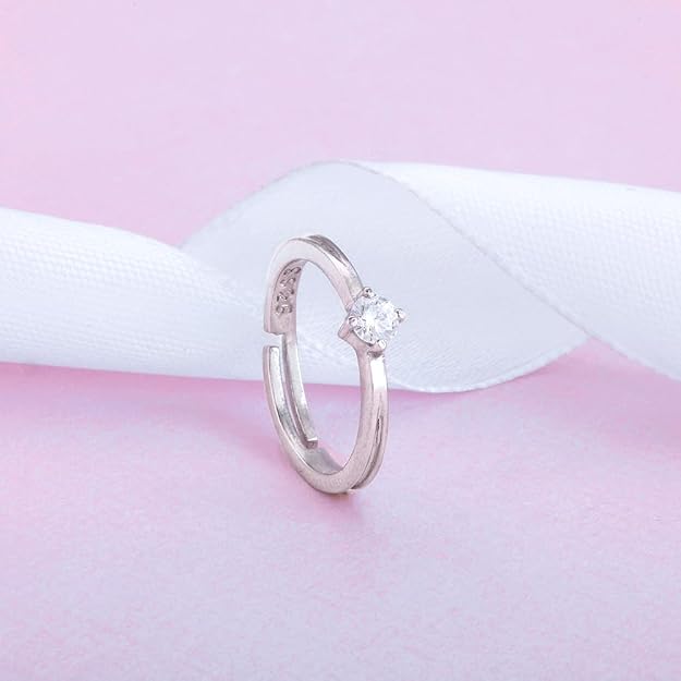 GIVA 925 Silver Zircon Love Ring | Gifts  & Girls