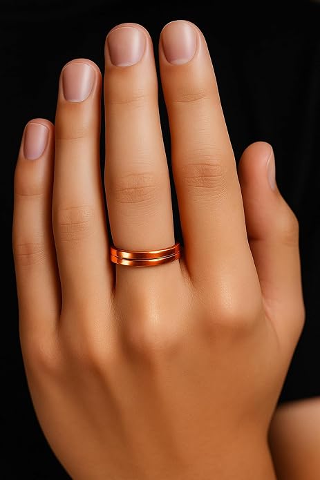 100% Pure Copper Adjustable Free Size Finger Ring Tamba Challa Fashion Jewellery For Men And  heal damage skin