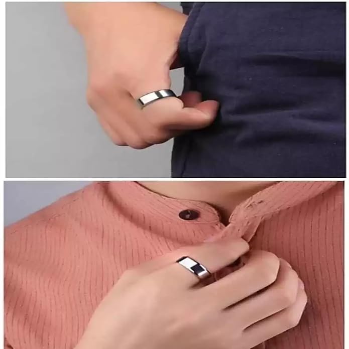 Lila Stainless Steel Titanium Matte Finish Ring Wedding Band Ring for Men  Boys Girl