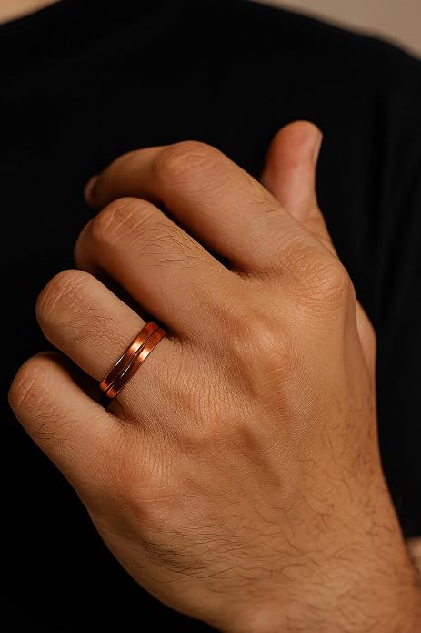 100% Pure Copper Adjustable Free Size Finger Ring Tamba Challa Fashion Jewellery For Men And  heal damage skin