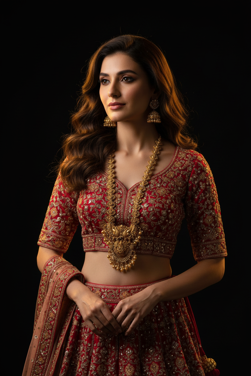 Traditional Antique Matte Gold Finish Goddess Lakshmi & Peacock Motif Long Necklace Set with Jhumka Earrings for Women | Ethnic  Jewellery for Weddings, Brides & Festivals